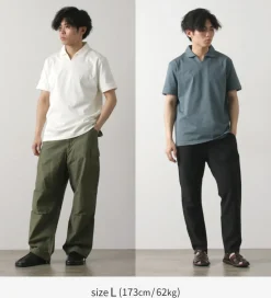 RE MADE IN TOKYO JAPAN / Dress Organic Cotton Skipper Polo Shirt