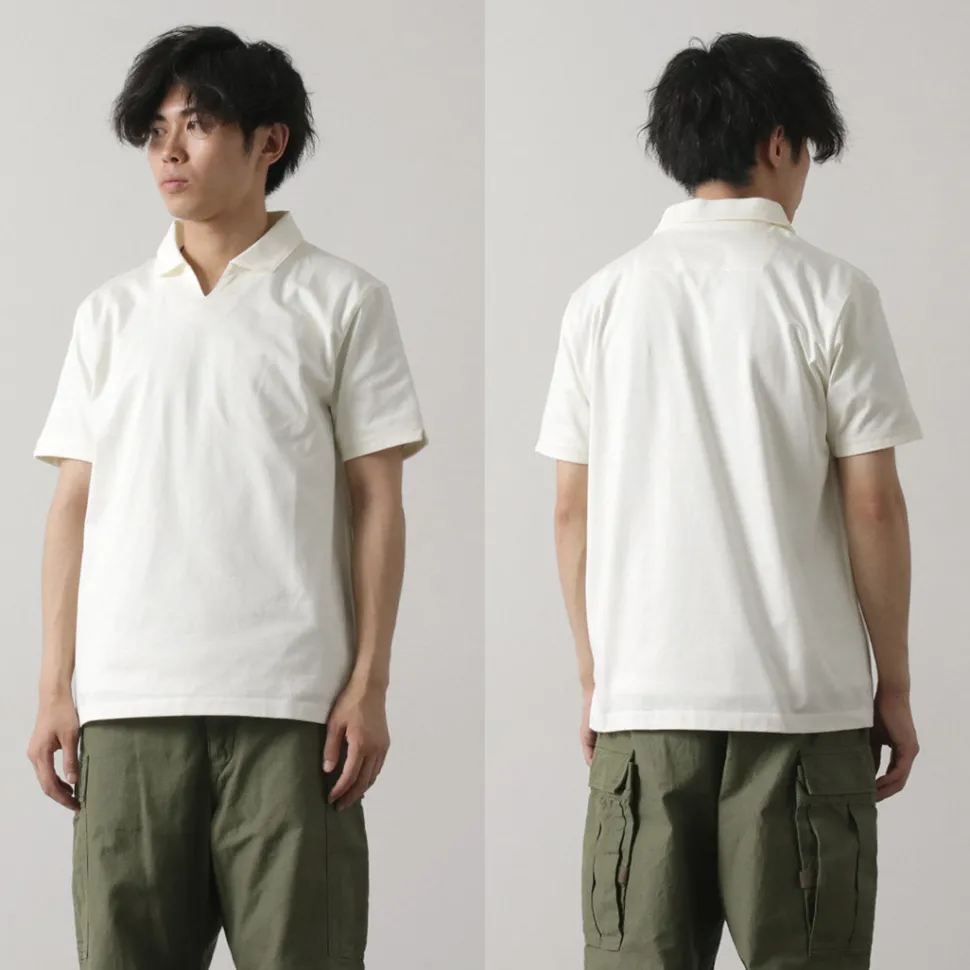 RE MADE IN TOKYO JAPAN / Dress Organic Cotton Skipper Polo Shirt