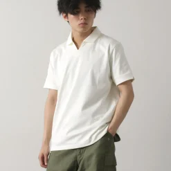 RE MADE IN TOKYO JAPAN / Dress Organic Cotton Skipper Polo Shirt