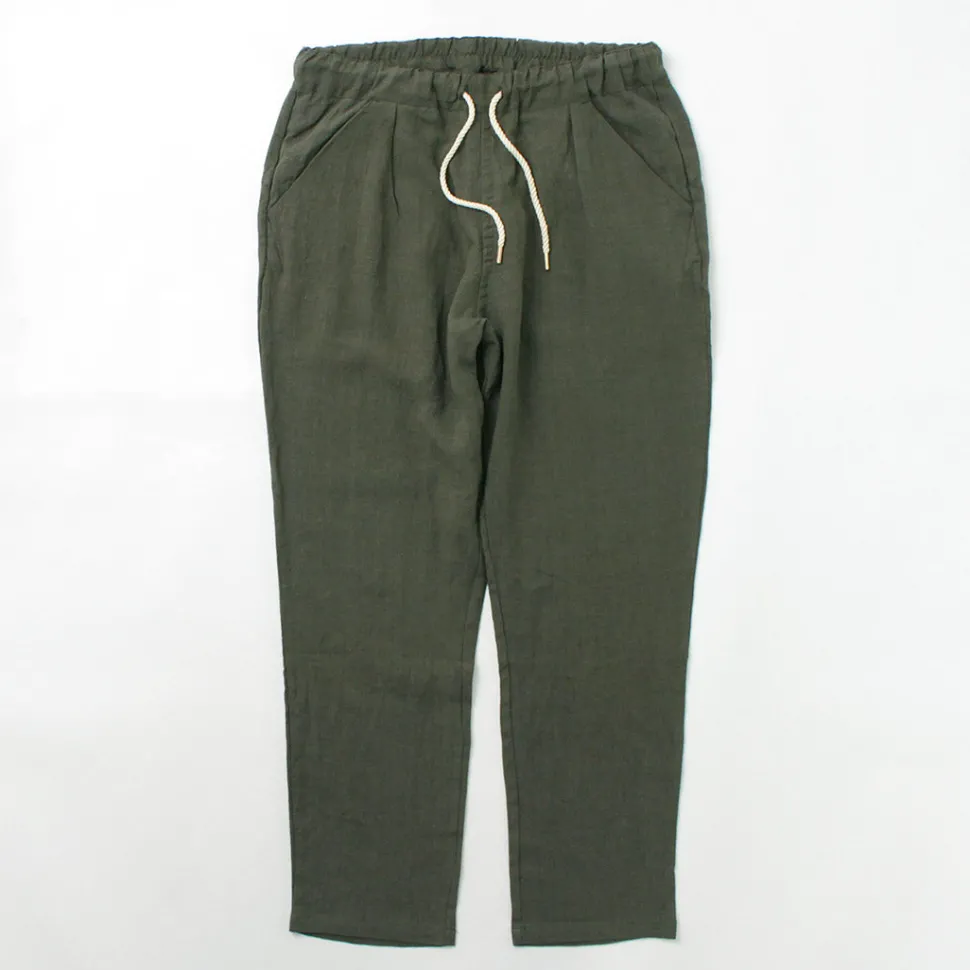RE MADE IN TOKYO JAPAN / French Linen Tucked Pants