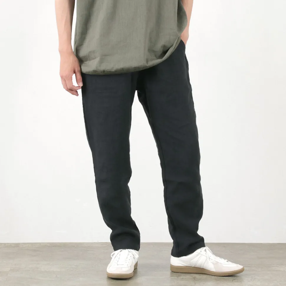 RE MADE IN TOKYO JAPAN / French Linen Tucked Pants