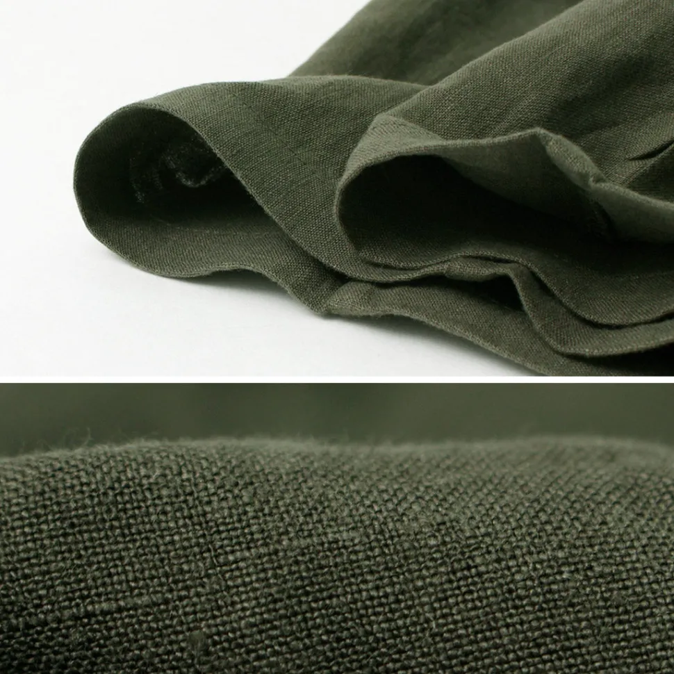 RE MADE IN TOKYO JAPAN / French Linen Tucked Pants