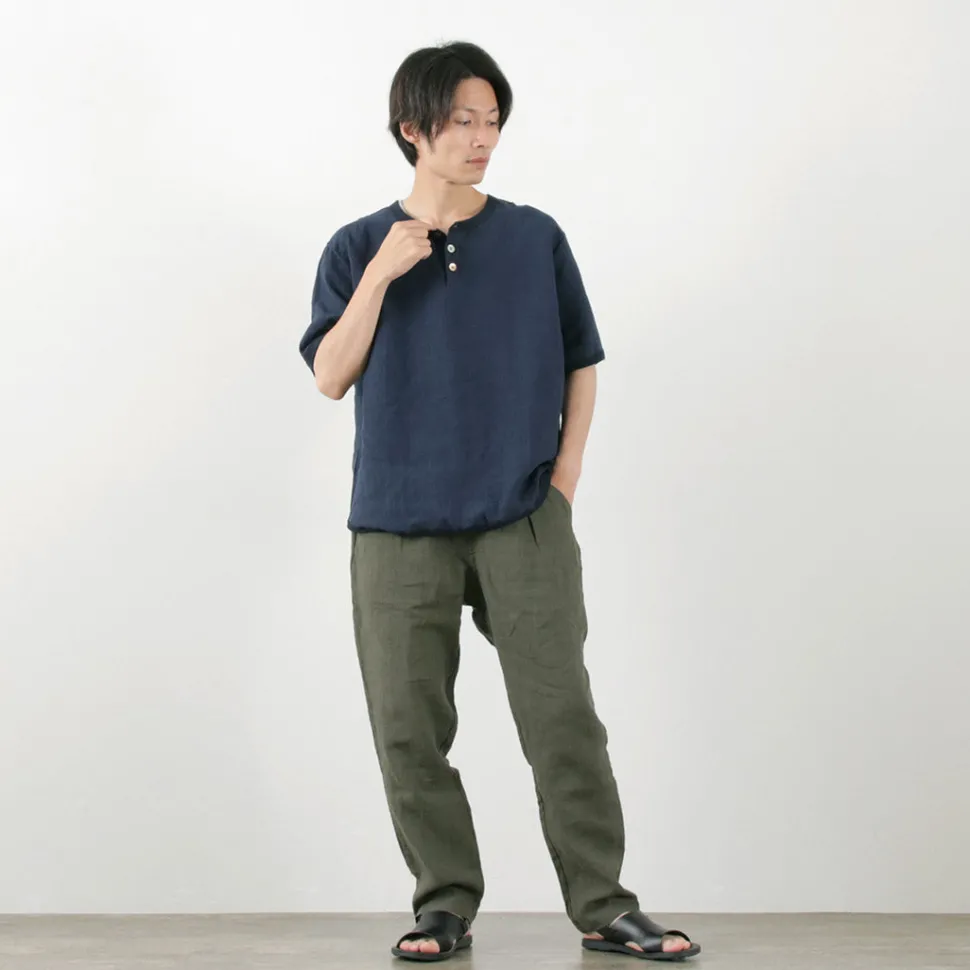 RE MADE IN TOKYO JAPAN / French Linen Tucked Pants