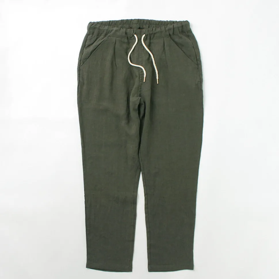 RE MADE IN TOKYO JAPAN / French Linen Tucked Pants