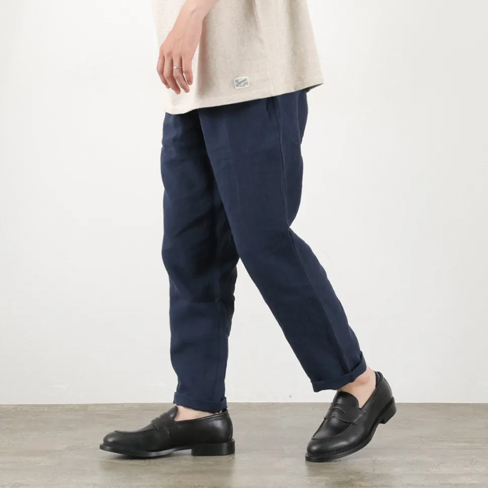 RE MADE IN TOKYO JAPAN / French Linen Tucked Pants