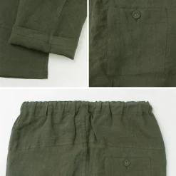 RE MADE IN TOKYO JAPAN / French Linen Tucked Pants