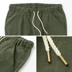 RE MADE IN TOKYO JAPAN / French Linen Tucked Pants