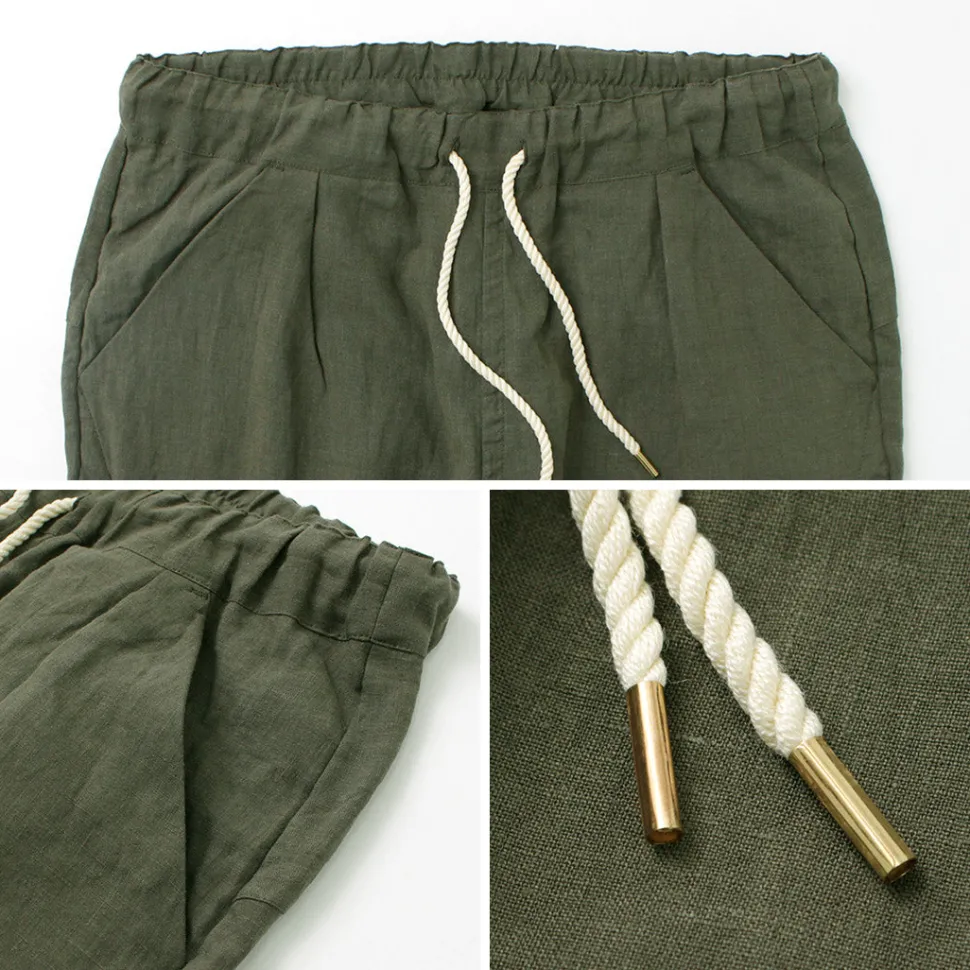 RE MADE IN TOKYO JAPAN / French Linen Tucked Pants