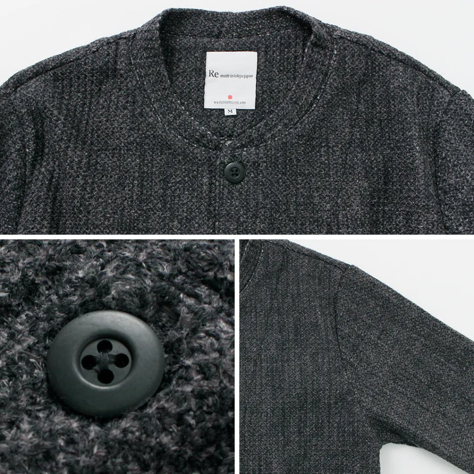 RE MADE IN TOKYO JAPAN / Glen Check Fleece Cardigan