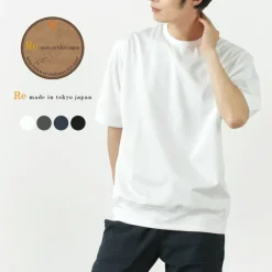 RE MADE IN TOKYO JAPAN / Half Sleeve Wide Dress T-Shirt