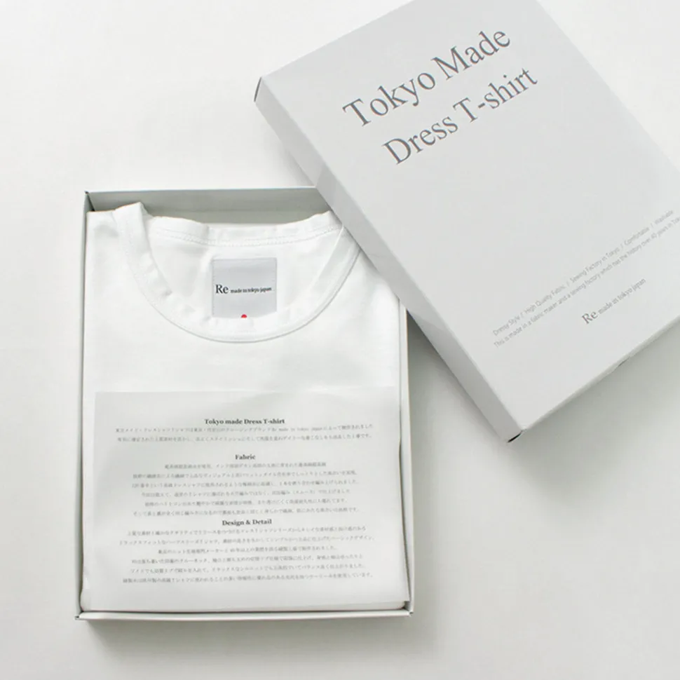 RE MADE IN TOKYO JAPAN / Half Sleeve Wide Dress T-Shirt