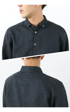 RE MADE IN TOKYO JAPAN / Linen Canvas Split Raglan Shirt