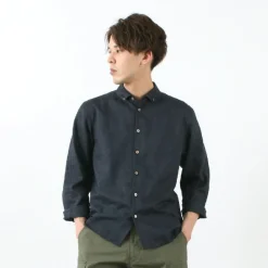 RE MADE IN TOKYO JAPAN / Linen Canvas Split Raglan Shirt
