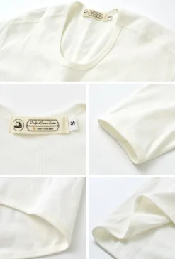 RE MADE IN TOKYO JAPAN / Perfect Inner Half Sleeve U-Neck