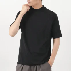 RE MADE IN TOKYO JAPAN / Perfect Inner Giza Mock Neck Half Sleeve T-Shirt