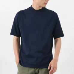 RE MADE IN TOKYO JAPAN / Perfect Inner Giza Mock Neck Half Sleeve T-Shirt