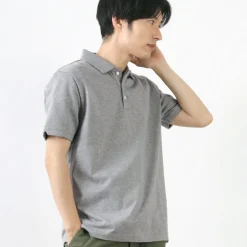 RE MADE IN TOKYO JAPAN / SUVIN GOLD COTTON KNIT SHIRT