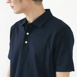 RE MADE IN TOKYO JAPAN / SUVIN GOLD COTTON KNIT SHIRT