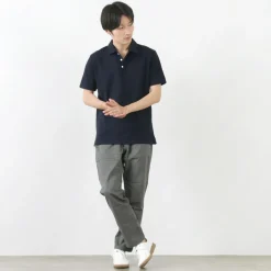 RE MADE IN TOKYO JAPAN / SUVIN GOLD COTTON KNIT SHIRT