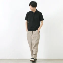 RE MADE IN TOKYO JAPAN / SUVIN GOLD COTTON KNIT SHIRT