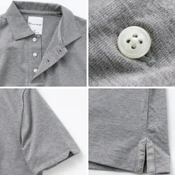 RE MADE IN TOKYO JAPAN / SUVIN GOLD COTTON KNIT SHIRT