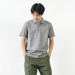 RE MADE IN TOKYO JAPAN / SUVIN GOLD COTTON KNIT SHIRT