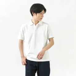 RE MADE IN TOKYO JAPAN / SUVIN GOLD COTTON KNIT SHIRT