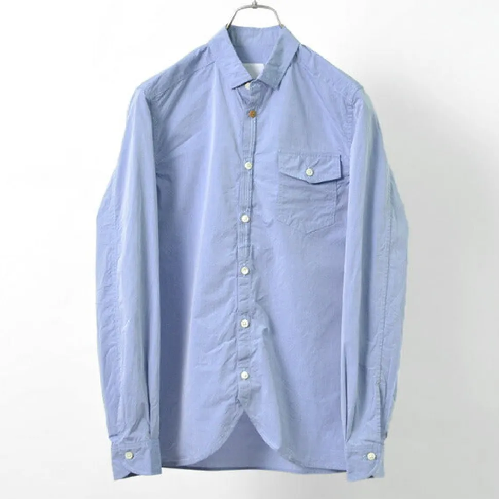 RE MADE IN TOKYO JAPAN / Supima Typewriter Round Hem Shirt
