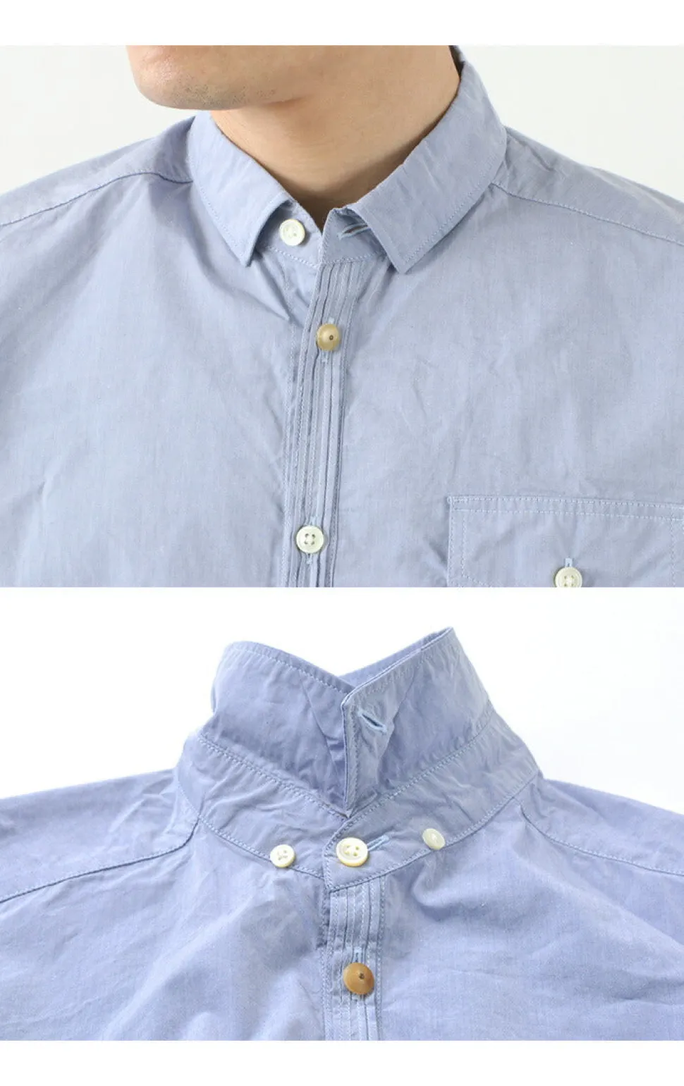 RE MADE IN TOKYO JAPAN / Supima Typewriter Round Hem Shirt