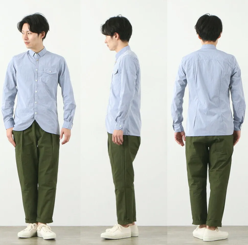 RE MADE IN TOKYO JAPAN / Supima Typewriter Round Hem Shirt
