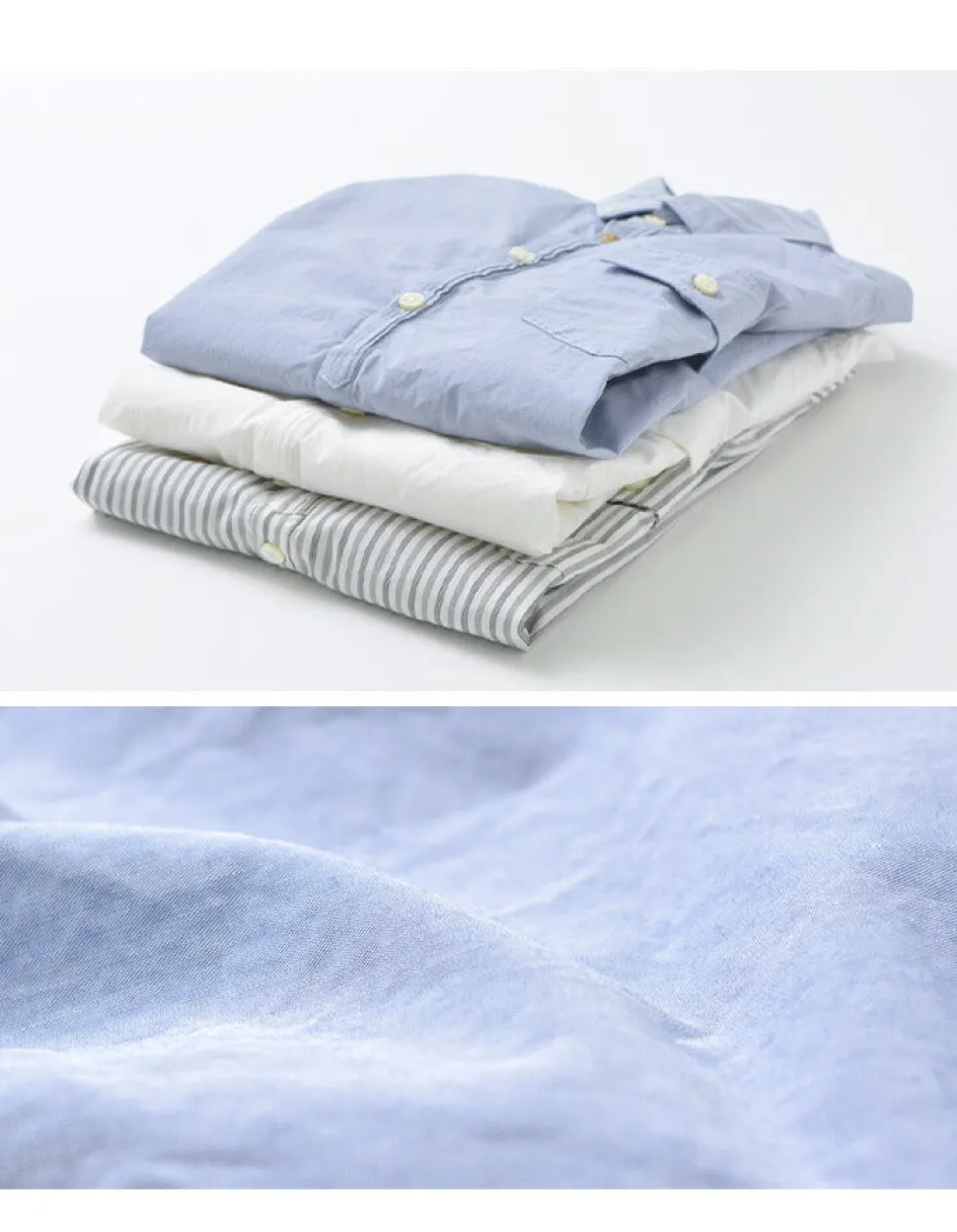 RE MADE IN TOKYO JAPAN / Supima Typewriter Round Hem Shirt