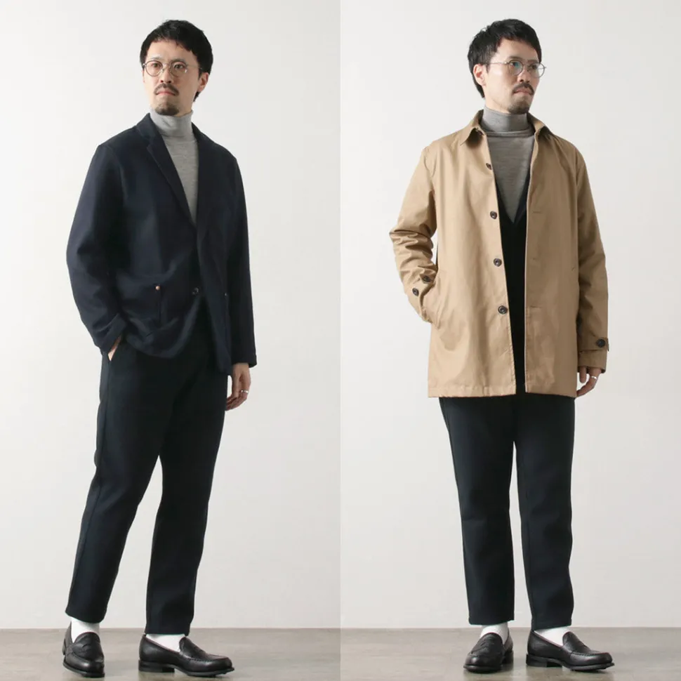 RE MADE IN TOKYO JAPAN / Super 140 Wool Melton Easy Slacks