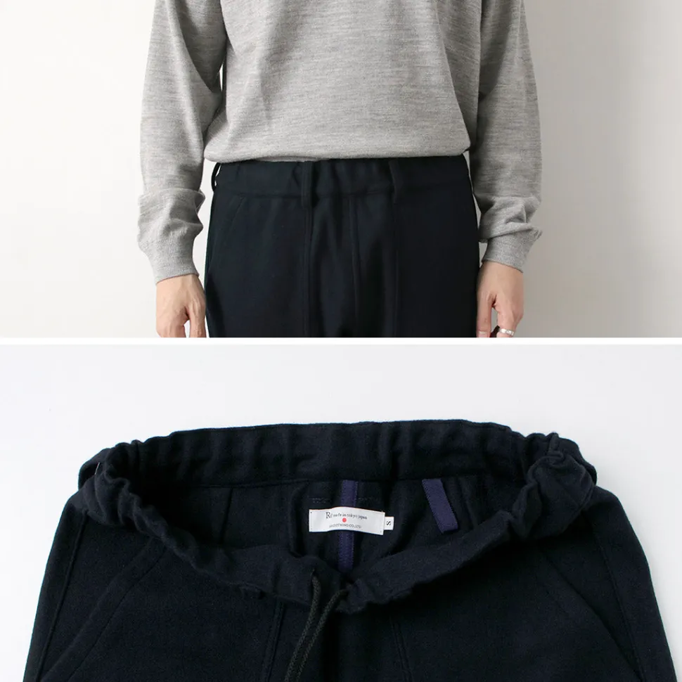 RE MADE IN TOKYO JAPAN / Super 140 Wool Melton Easy Slacks