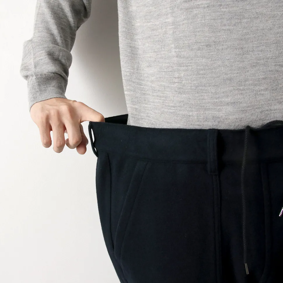 RE MADE IN TOKYO JAPAN / Super 140 Wool Melton Easy Slacks