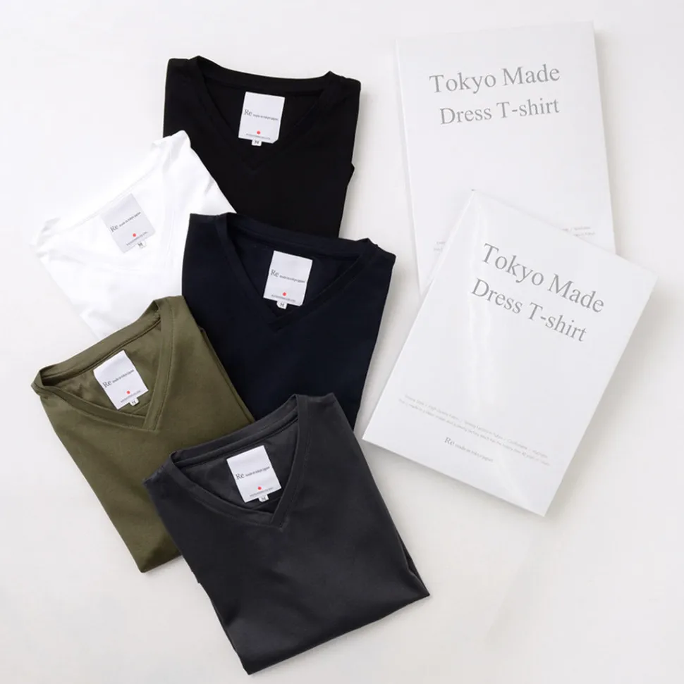 RE MADE IN TOKYO JAPAN / Tokyo Made Dress T-Shirt V-Neck