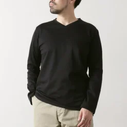 RE MADE IN TOKYO JAPAN / Tokyo Made V-Neck Long Sleeve Dress T-Shirt 5721A-CT