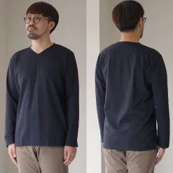 RE MADE IN TOKYO JAPAN / Tokyo Made V-Neck Long Sleeve Dress T-Shirt 5721A-CT