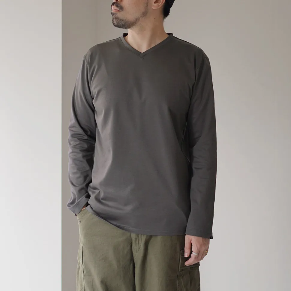 RE MADE IN TOKYO JAPAN / Tokyo Made V-Neck Long Sleeve Dress T-Shirt 5721A-CT