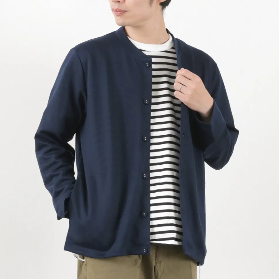 RE MADE IN TOKYO JAPAN / Viscose knit crew neck Cardigan