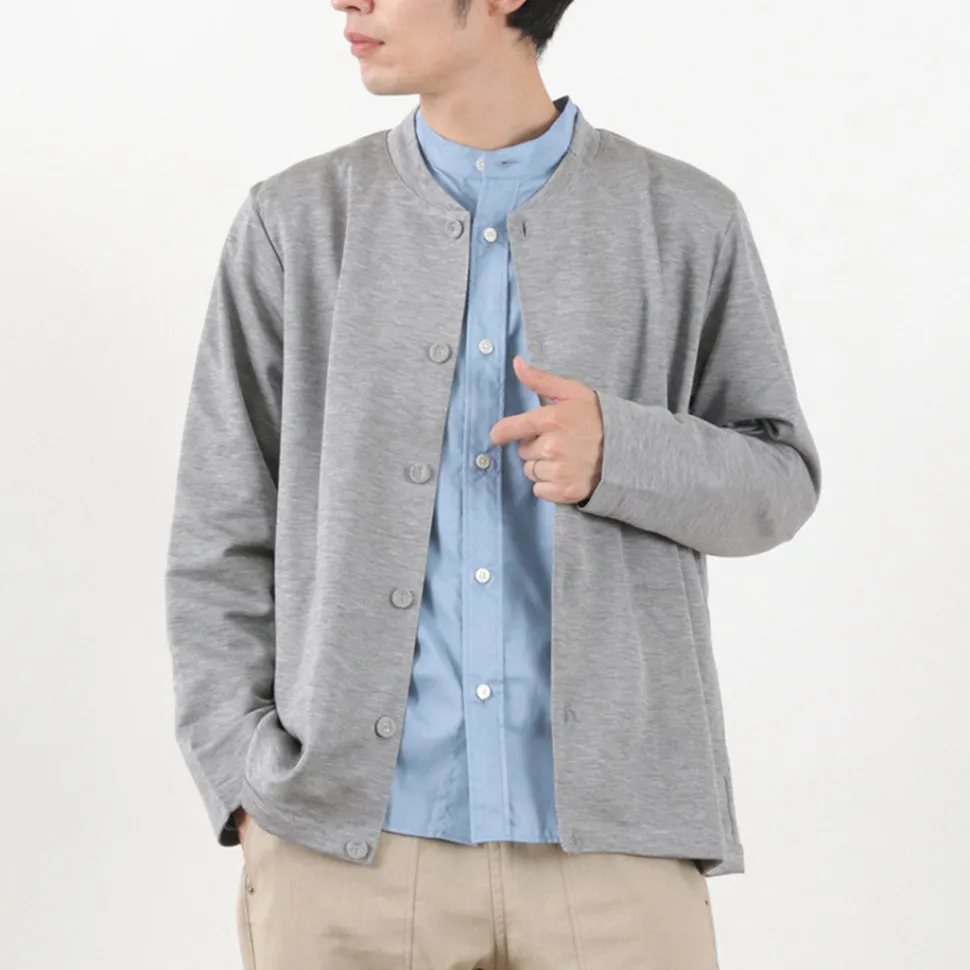 RE MADE IN TOKYO JAPAN / Viscose knit crew neck Cardigan