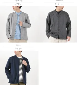 RE MADE IN TOKYO JAPAN / Viscose knit crew neck Cardigan