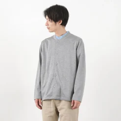 RE MADE IN TOKYO JAPAN / Viscose knit crew neck Cardigan