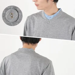 RE MADE IN TOKYO JAPAN / Viscose knit crew neck Cardigan