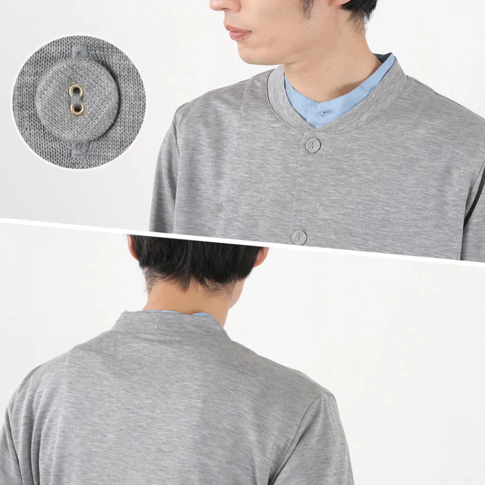 RE MADE IN TOKYO JAPAN / Viscose knit crew neck Cardigan