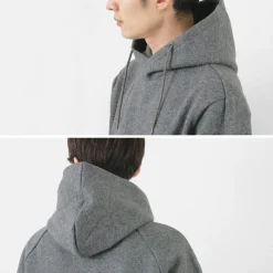 RE MADE IN TOKYO JAPAN / Wool Melton Pullover Hoodie
