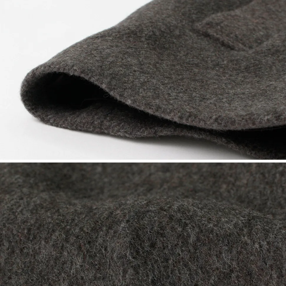 RE MADE IN TOKYO JAPAN / Wool Melton Stand Collar Pea Coat