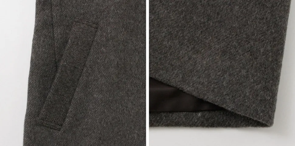 RE MADE IN TOKYO JAPAN / Wool Melton Stand Collar Pea Coat