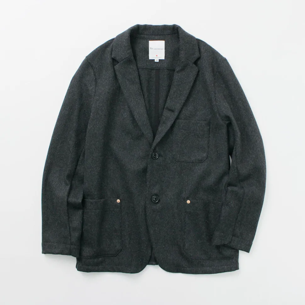 RE MADE IN TOKYO JAPAN / Wool Cashmere Kersey Coverall Jacket