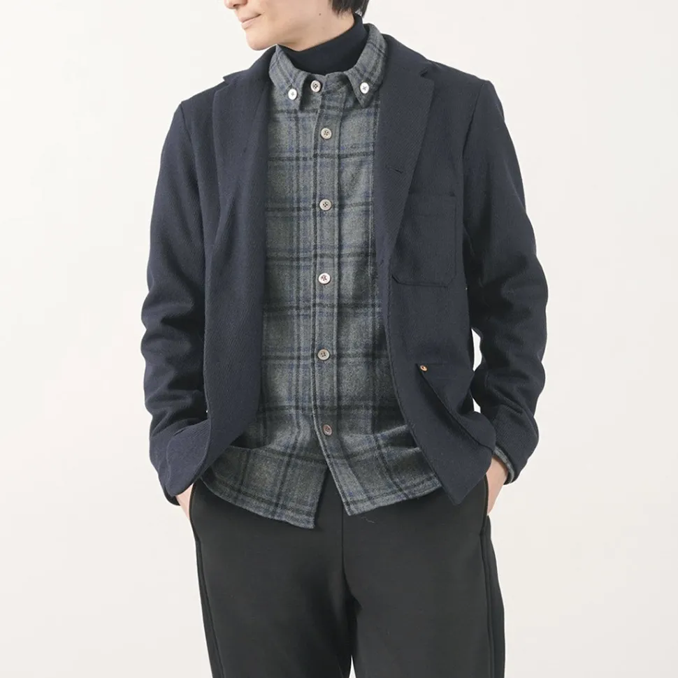 RE MADE IN TOKYO JAPAN / Wool Cashmere Kersey Coverall Jacket