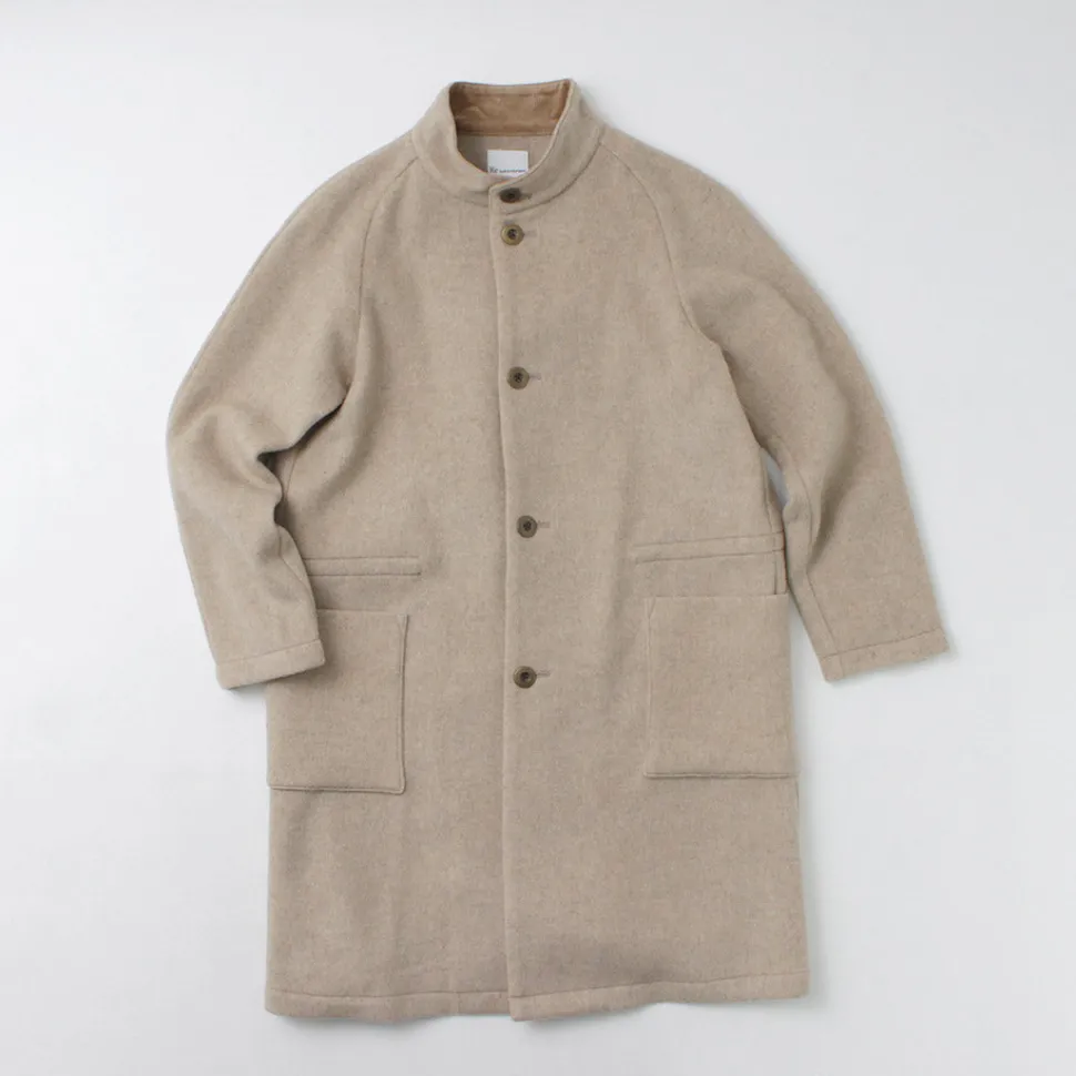 RE MADE IN TOKYO JAPAN / Wool Melton Stand Collar Coat
